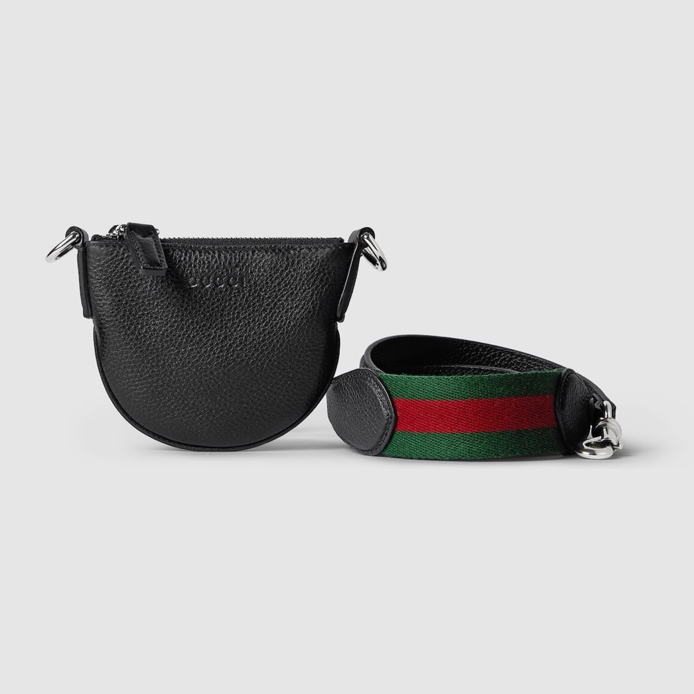 NEW GUCCI SUPER B MINI BAG Black 100% Authentic Leather